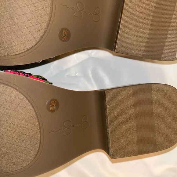 Jessica Simpson Floral Print Slip on Sandals(Size 6M) - Picture 7 of 8